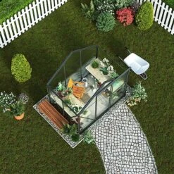 Garden Grow Traditional Greenhouse 6.2 X 4.3 X 6.6ft 35 Garden Grow Traditional Greenhouse 6.2 X 4.3 X 6.6ft -PlantHub Shop T2 4666 Greenhouses Grey 05