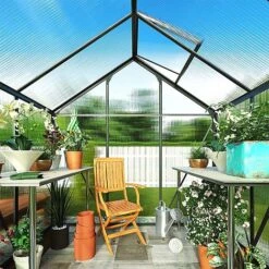Garden Grow Traditional Greenhouse 6.2 X 4.3 X 6.6ft 38 Garden Grow Traditional Greenhouse 6.2 X 4.3 X 6.6ft -PlantHub Shop T2 4666 Greenhouses Grey 06