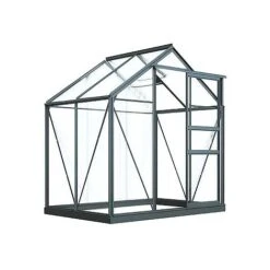 Garden Grow Traditional Greenhouse 6.2 X 4.3 X 6.6ft 41 Garden Grow Traditional Greenhouse 6.2 X 4.3 X 6.6ft -PlantHub Shop T2 4666Greenhouses Grey 07