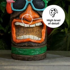 Tiki Garden Solar Ornament Large 45cm -PlantHub Shop Tiki 45 edit2