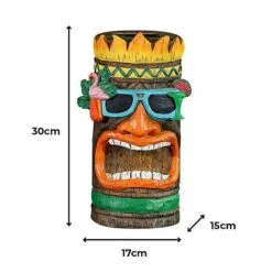 Tiki Garden Solar Ornament Medium 30cm -PlantHub Shop Tiki sizes2