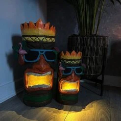 Tiki Garden Solar Ornament Large 45cm -PlantHub Shop Tikis edit