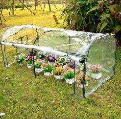 Idooka Polytunnel And Pop Up Greenhouse Cold Frame - Hoops Grow Tunnel -PlantHub Shop Top20Angle20Real
