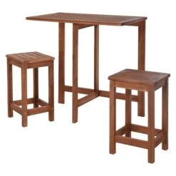 Idooka Acacia Wood Bistro Bar Set -PlantHub Shop VT2200360.Main
