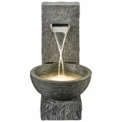 Serenity Stone-Effect Cascading Water Bowl Water Feature -PlantHub Shop WEBG3880