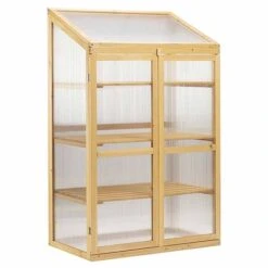 Garden Grow Three-Tier Wooden Cold Frame -PlantHub Shop WEBG3919
