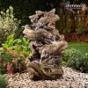 Serenity Four-Tier Wood-Effect Water Feature -PlantHub Shop WEBG39422