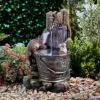 Serenity Playing Otters Water Bucket Water Feature 2 Serenity Playing Otters Water Bucket Water Feature -PlantHub Shop WEBG39431