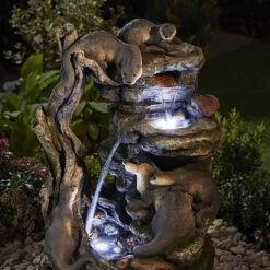 Serenity XL Otter Family Water Feature -PlantHub Shop WEBG39561