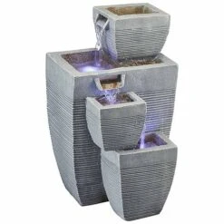 Serenity Table-Top Oblong Stone-Effect Water Feature -PlantHub Shop WEBG3962