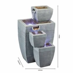 Serenity Table-Top Oblong Stone-Effect Water Feature -PlantHub Shop WEBG39621