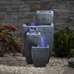 Serenity Table-Top Oblong Stone-Effect Water Feature -PlantHub Shop WEBG39624