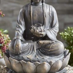 Serenity Sitting Buddha Water Feature 6 Serenity Sitting Buddha Water Feature -PlantHub Shop WEBG3963
