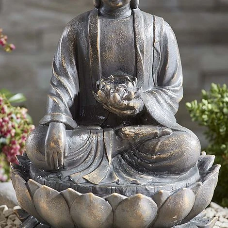 Serenity Sitting Buddha Water Feature 4 Serenity Sitting Buddha Water Feature - Image 2