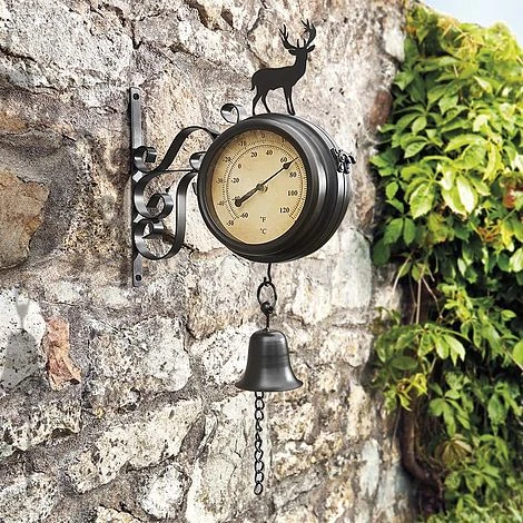 Wall Mounted Clock With Metal Stag 4 Wall Mounted Clock With Metal Stag - Image 2