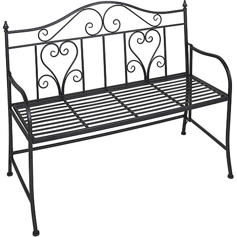 Idooka Folding Metal Bench With Heart Design 4 Idooka Folding Metal Bench With Heart Design - Image 2