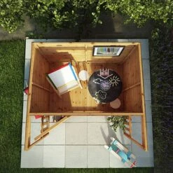 Waltons 6 X 5 Sheriff Pent Wooden Garden Playhouse -PlantHub Shop dahlia playhouse w4 aerial SI 002 001 0072