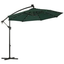 Solar LED Cantilever Parasol -PlantHub Shop g0588 14