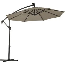 Solar LED Cantilever Parasol -PlantHub Shop g0588 18