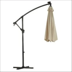 Solar LED Cantilever Parasol -PlantHub Shop g0588 8
