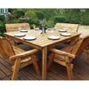8 Seater Square Table Set With 4 X Benches -PlantHub Shop hb81