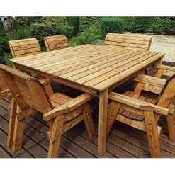 8 Seater Square Table Set With 6 X Chairs And 1 X Bench 7 8 Seater Square Table Set With 6 X Chairs And 1 X Bench -PlantHub Shop hb83 220copy