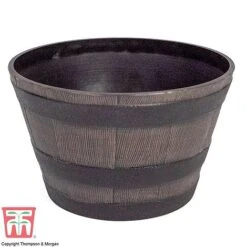 Wooden Barrel Effect Planter – Small 9 Wooden Barrel Effect Planter – Small -PlantHub Shop wood small
